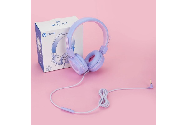ICLEVER Wired Kids Headphones C01-1702N HS14, 3,5mm, Mic, purple – Bild 2