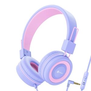 ICLEVER   Wired Kids Headphones C01-1702N HS14, 3,5mm, Mic, purple