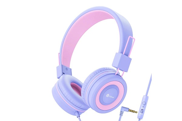 ICLEVER Wired Kids Headphones C01-1702N HS14, 3,5mm, Mic, purple