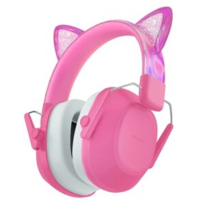 ICLEVER Noise Reduction Ear Muffs C06-2301N IC-EM01, 26dB, Cat