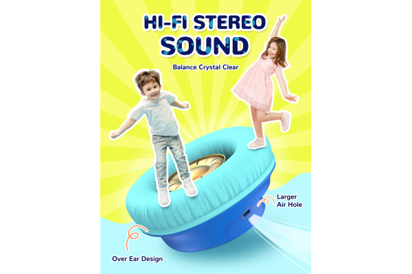 ICLEVER Kids Bluetooth Headphones C10-2083N BTH18, LED, 43h, blue – Bild 3