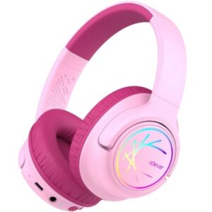 ICLEVER   Kids Bluetooth Headphones C10-2083N BTH18, LED, 43h, pink