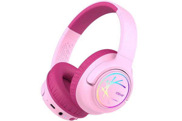 ICLEVER Kids Bluetooth Headphones C10-2083N BTH18, LED, 43h, pink