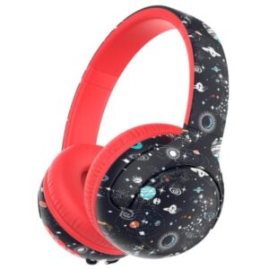 ICLEVER   Kids Bluetooth Headphones C18-2083N BTH27, 74h, black/red