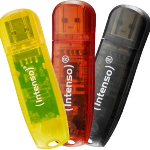 INTENSO   USB-Stick Rainbow Line Pack 3502483   3x 32GB yellow, red, black