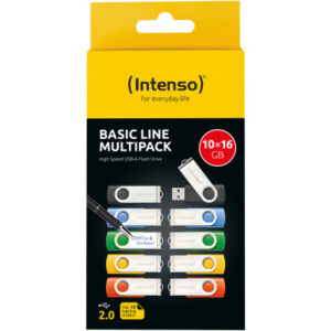 INTENSO USB-Stick Basic Line 10x16GB 3503571 USB 2.0 Mulitpack