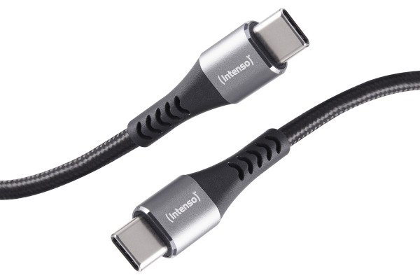 INTENSO Cable USB-C to USB C 7901000 1.5 m, Nylon black