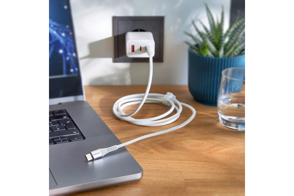 INTENSO Cable USB-C to USB C 7901002 1.5 m, Nylon white – Bild 3