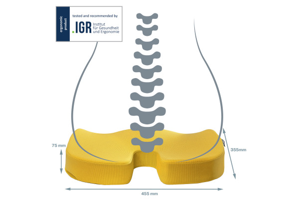 LEITZ     Sitzkissen Cosy 5284-0019 gelb                   1 Stück – Bild 4