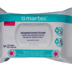 MARTEC Desinfektionstücher 33087 Mit Aloe-Vera 40 Stk.