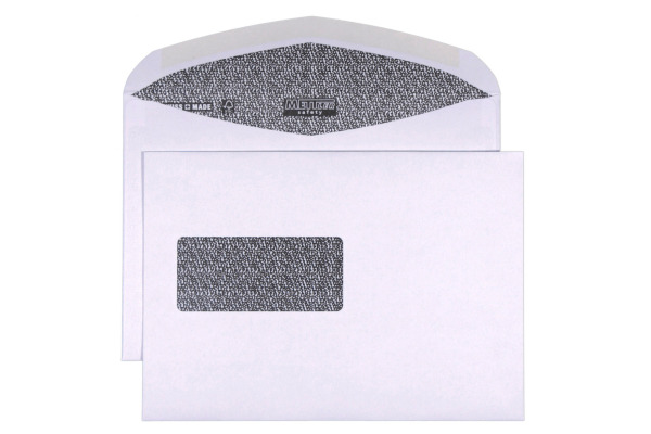 METTLER Couvert Fenster links C5 8075-SAVT 100g, ultraweiss 500 Stk.