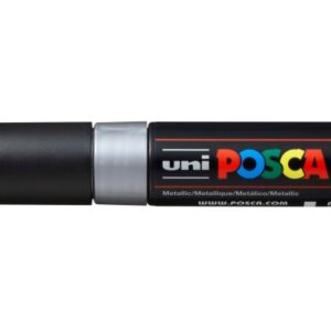 POSCA Marker 8mm PC-8K MET silber, Keilspitze