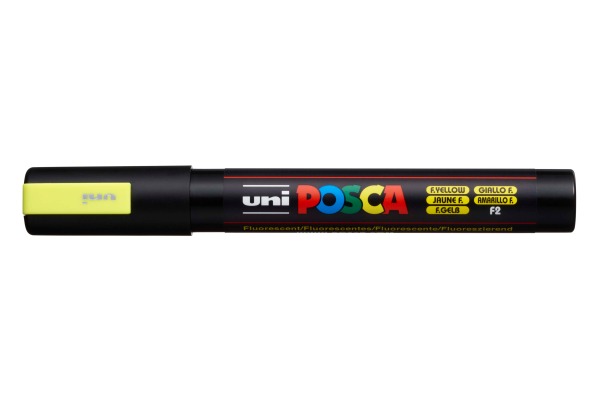 POSCA Marker 1.8-2.5mm PC-5M fluo gelb, Rundspitze