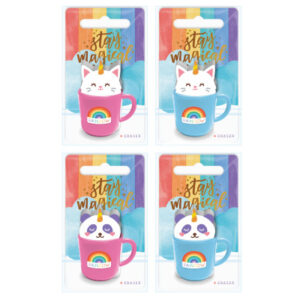 ROOST Radiergummi Tier in Tasse 4555 assortiert