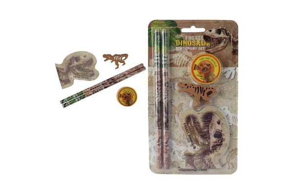 ROOST Schreibset Dinosaurier HSST-058 4-teilig, assortiert