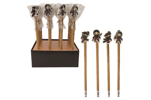 ROOST Bleistift Ninja REA-1070 Radiergummi, 4 ass.