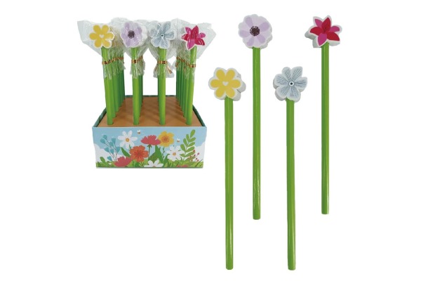 ROOST Bleistift Blume REF-678 assortiert, mit Radierer