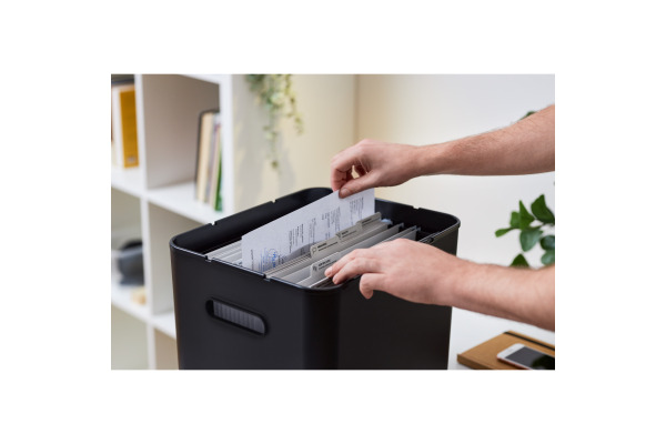 ROTHO Archivbox MyPaper 64508080 29x29.5x40cm schwarz – Bild 3