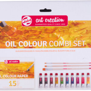 TALENS    Öl Combi Set           12x12ml 9020194M  Farbe, Pinsel, Papier