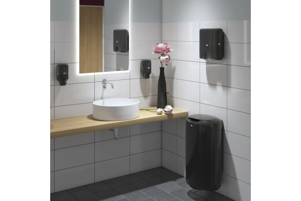 TORK Abfallbehälter B1 50lt 563008 schwarz 629x389x289mm – Bild 4