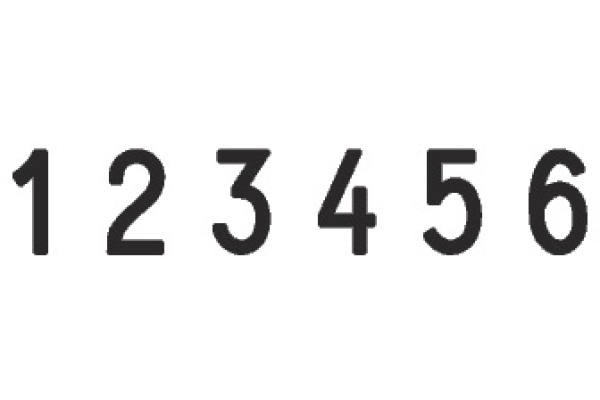 TRODAT Ziffernstempel 1556 6-stellig 5mm – Bild 2