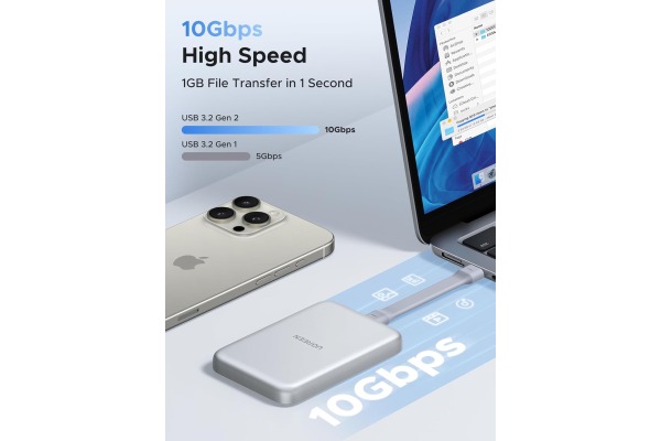 UGREEN Card Reader 55886 1xUSB-C,2xSD,1xTF, Grey (BB) – Bild 4