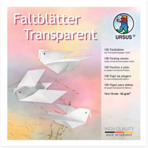 URSUS     Faltblätter Origami    14x14cm 2536100   weiss                100 Blatt