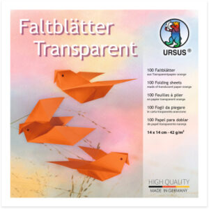 URSUS     Faltblätter Origami    14x14cm 2536141   orange               100 Blatt