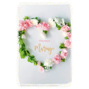 ABC       Hochzeitskarte FR           B6 53110     Blütenherz