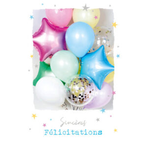 ABC       Geburtstagskarte FR         B6 53220     Ballons