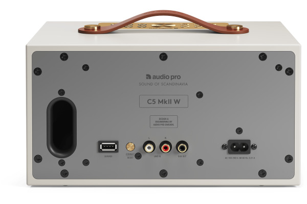 AUDIO PRO C5 MkII W Classic 15379 Multiroom-Speaker, Dune – Bild 4