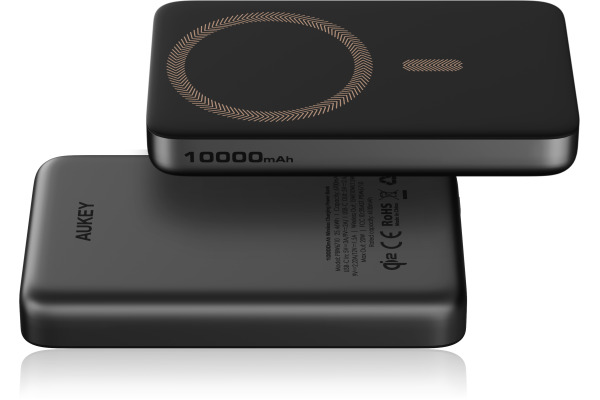 AUKEY MagFusion Slim 10000mAh PB-MS08 B Powerbank Qi2 Wireless,Black – Bild 2
