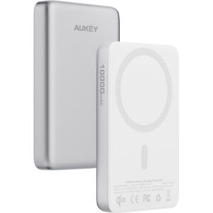 AUKEY     MagFusion Slim 10000mAh PB-MS08 S Powerbank Qi2 Wireless,White