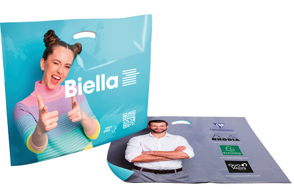 BIELLA Plastik-Tragetasche 60x48cm 19995000U weiss