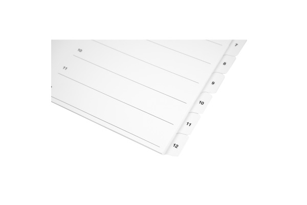 BIELLA Kartonregister SmartIndex A4 46941001U weiss 1-10 – Bild 4