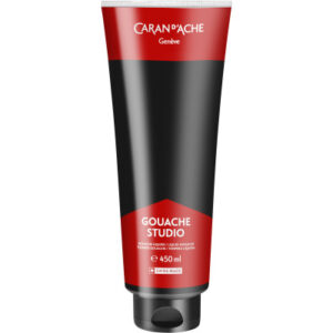CARAN D'A Deckfarbe Gouache 450ml 2340.009 schwarz, Studio
