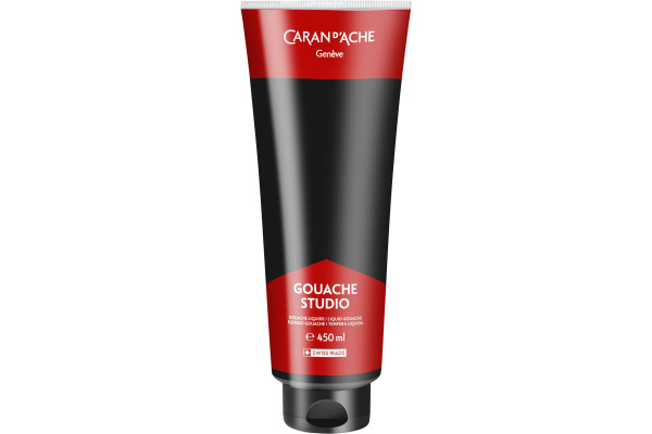 CARAN D'A Deckfarbe Gouache 450ml 2340.009 schwarz, Studio