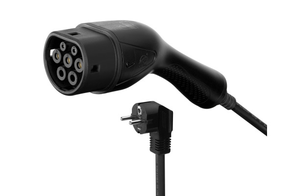 DELTACO e-Charge cable Schuko,Type 2 EV-1233 6-16A, 3.5 kW, 5.5m, Black – Bild 2