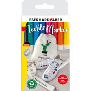 EBERHARD Textilmarker 578208 inkl. Schablone 8 Stück