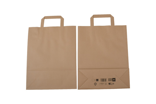 ELCO Tragetasche 26x10x33cm 7010103.2 mit Henkel, braun 50 Stück – Bild 2