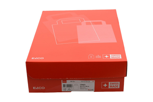 ELCO Tragetasche 32x17x38cm 7010104.2 mit Henkel, braun 50 Stück – Bild 3