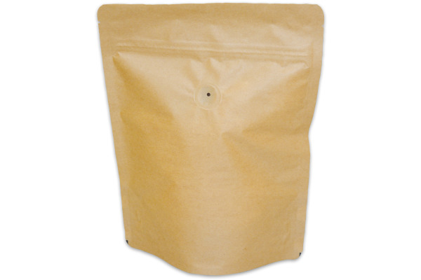 ELCO Standbodenbeutel 180x240+60 818024011 braun mit Ventil 100 Stück