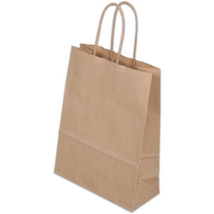 ELCO Tragetasche 180x80x240mm 84101.25 mit Kordel, braun 50 Stück