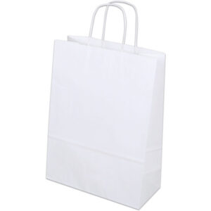 ELCO Tragetasche 270x120x370mm 84103.10 mit Kordel, weiss 50 Stück