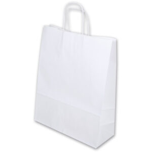 ELCO Tragetasche 320x130x410mm 84104.10 mit Kordel, weiss 50 Stück