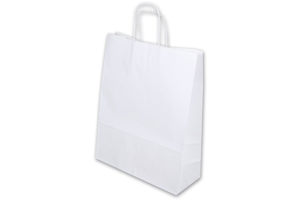 ELCO Tragetasche 320x130x410mm 84104.10 mit Kordel, weiss 50 Stück