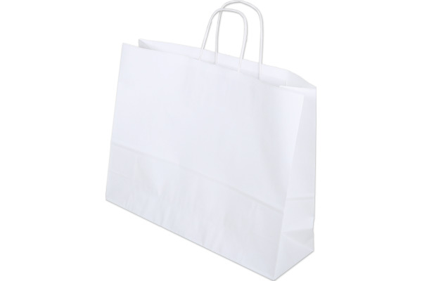 ELCO Tragetasche 400x120x310mm 84205.10 mit Kordel, weiss 50 Stück