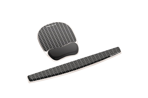 FELLOWES Handgelenkauflage Photo 9653601 s/w zick-zack, für Tastatur – Bild 4