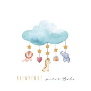 GOLDBEK   Glückwunschkarte Baby FR    B6 8411.A    Baby Mobile