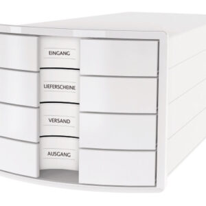 HAN Schubladenbox IMPULS A4/C4 1012-12 weiss 4 Schubladen
